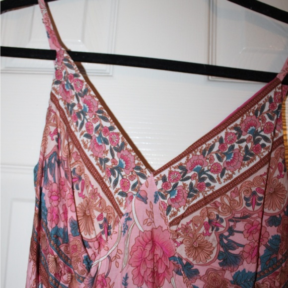 Floral Pink Maxi Dress - Picture 5 of 6